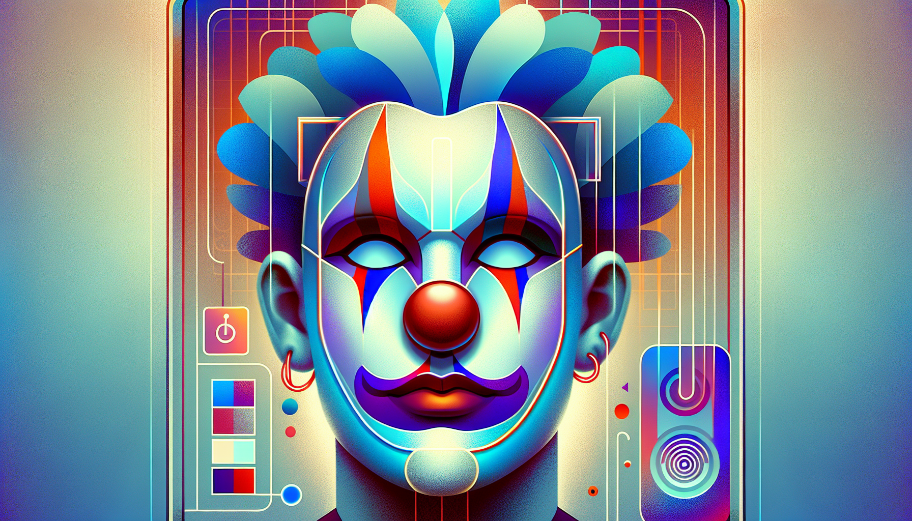 Juggalo makeup blocks facial recognition technology (2019)